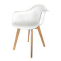 Voir la diapositive 2 : Paris Prix Lot de 2 Fauteuils Scandinave  Julda  85cm Blanc
