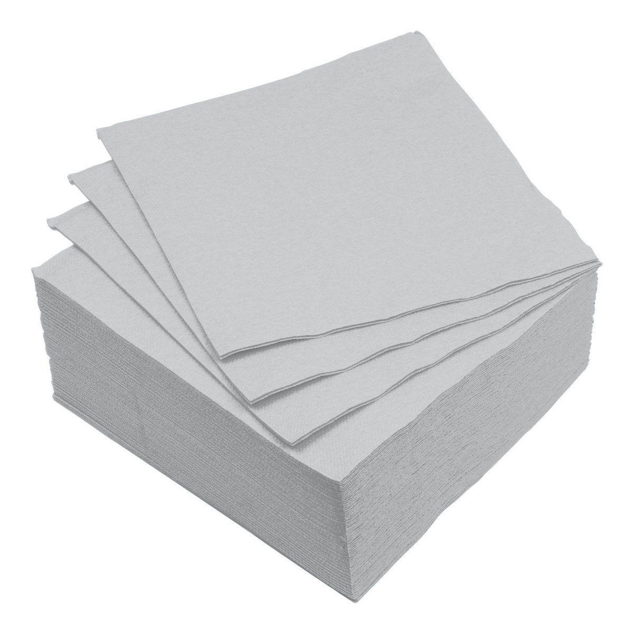 HOMEA Lot de 40 serviettes en papier  vitamine  38x38cm gris