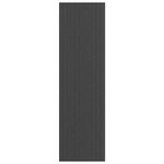 VIDAXL Paillasson noir et gris a rayures 115x400 cm