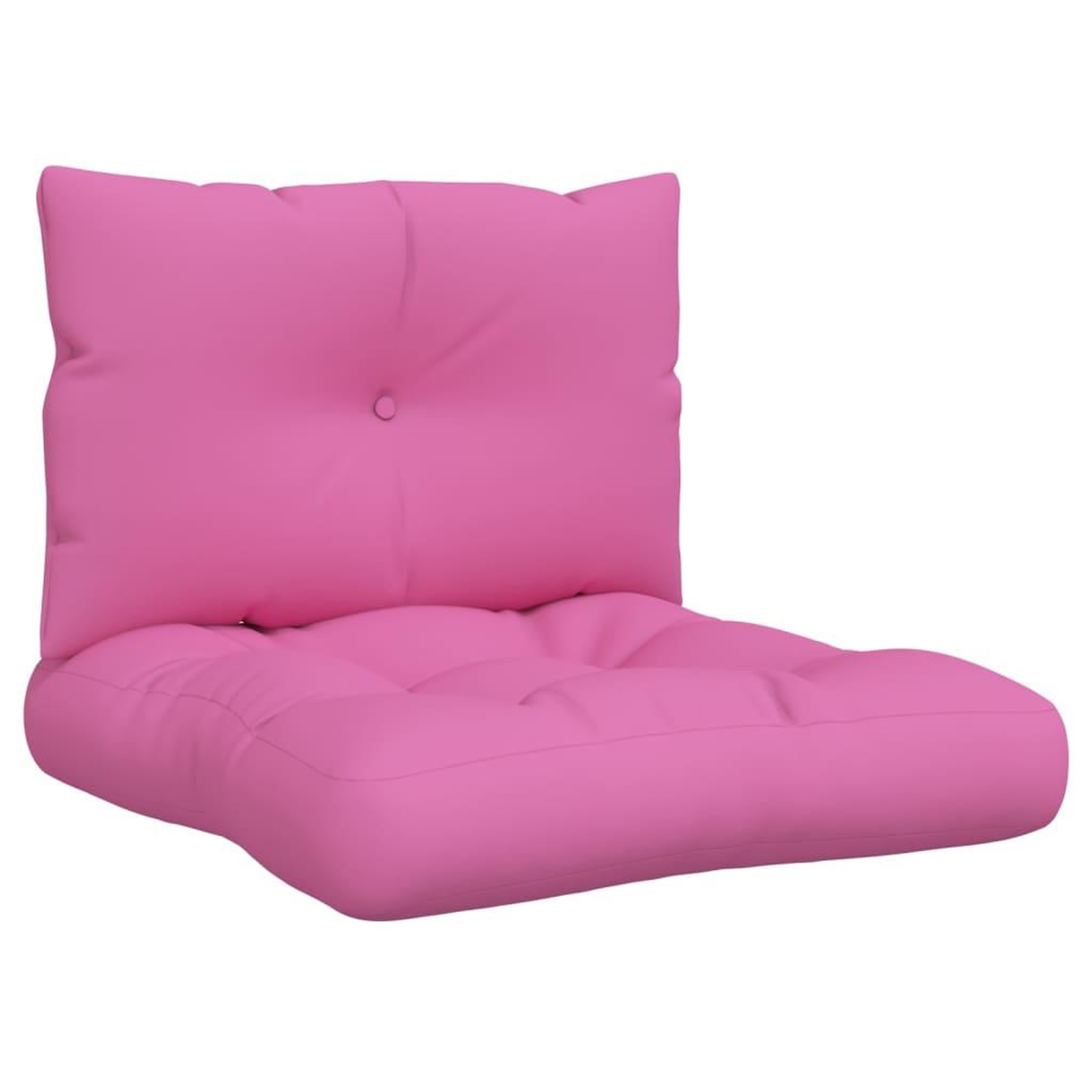 Voir la diapositive 2 : VIDAXL Coussins de palette lot de 2 rose tissu Oxford