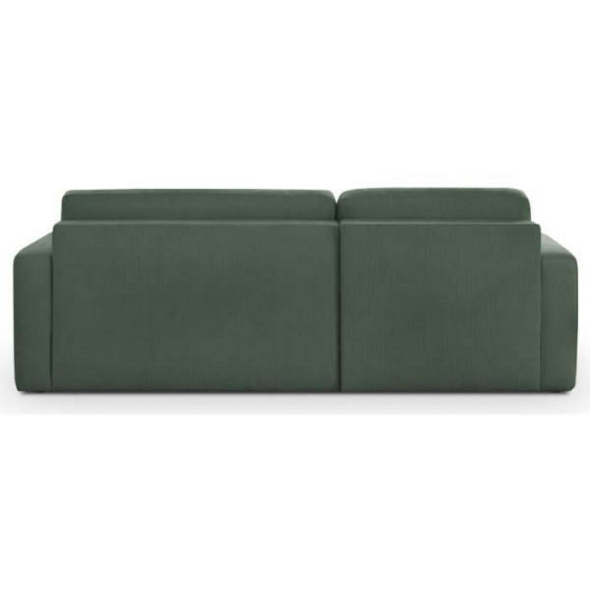 MARKET24 Canapé d'angle convertible et réversible 3 places GALET - Velours côtelé - Coffre de rangement - L238 x P154 x H86 cm