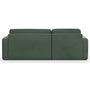 Voir la diapositive 5 : MARKET24 Canapé d'angle convertible et réversible 3 places GALET - Velours côtelé - Coffre de rangement - L238 x P154 x H86 cm