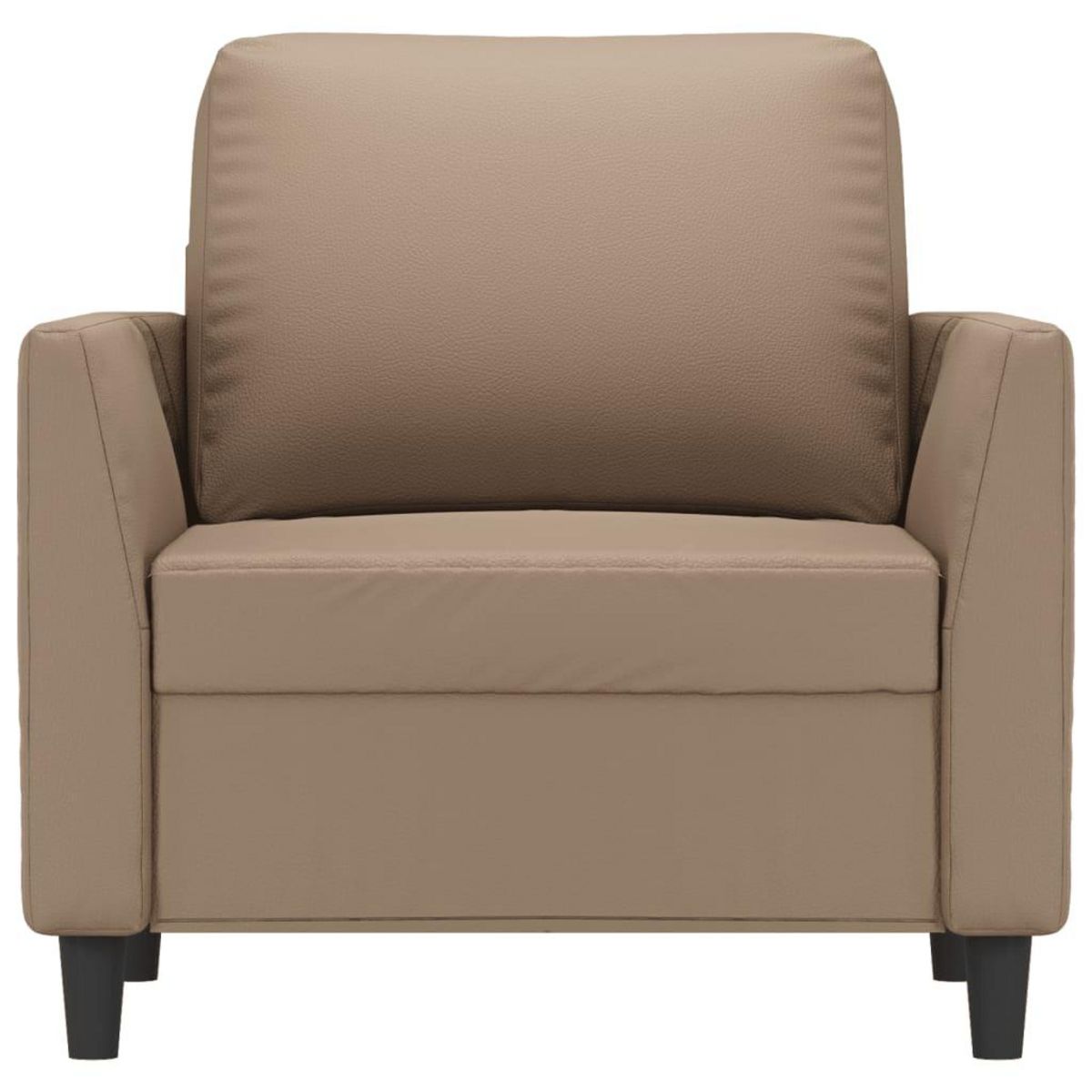 VIDAXL Fauteuil Cappuccino 60 cm Similicuir