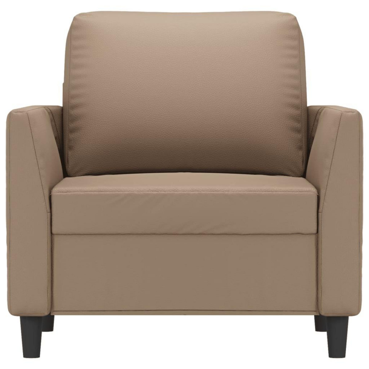 VIDAXL Fauteuil Cappuccino 60 cm Similicuir