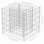 Voir la diapositive 6 : VIDAXL Lit sureleve a gabion Acier galvanise 50x50x50 cm