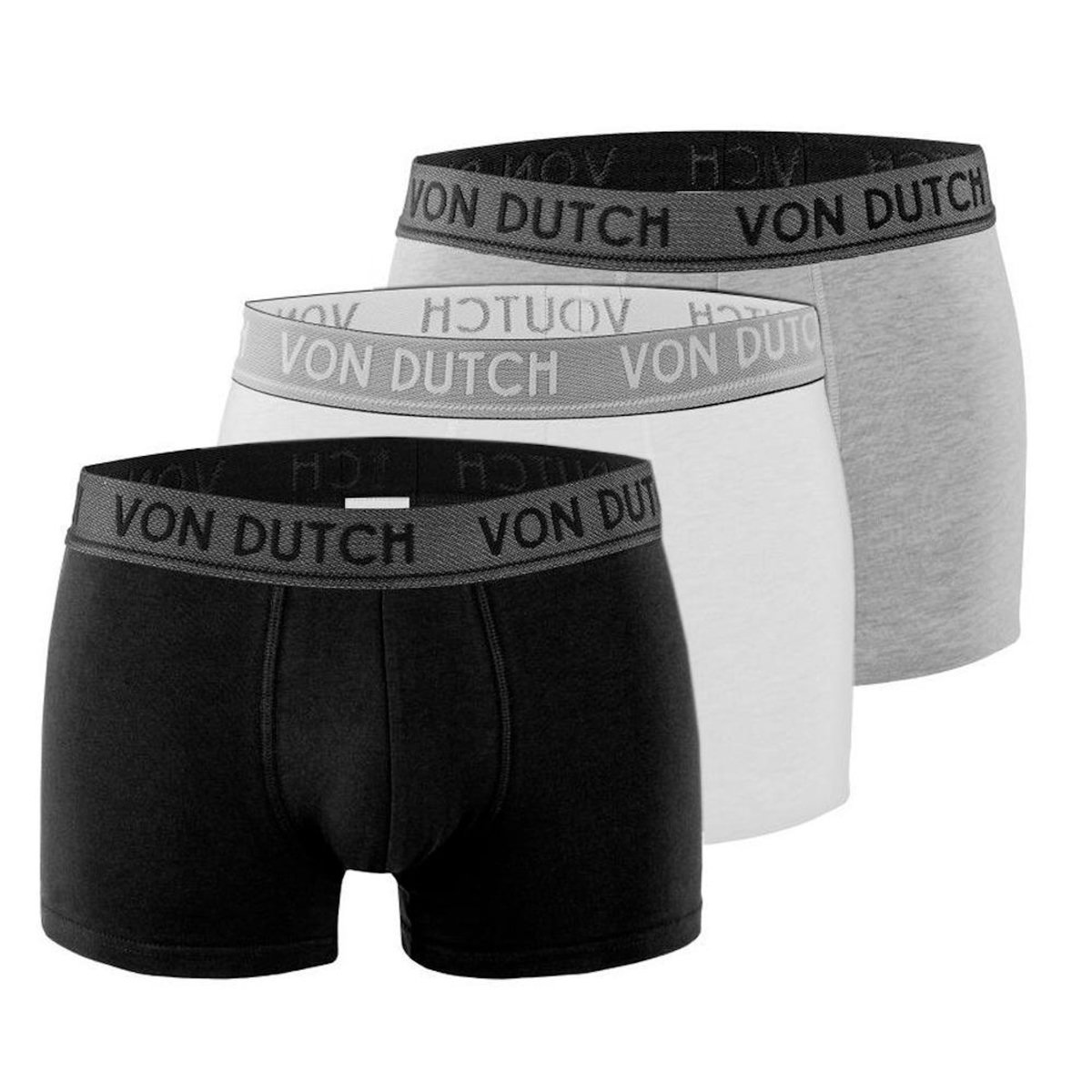 VON DUTCH x3 Boxers Blanc//Gris Homme Von Dutch ORIA