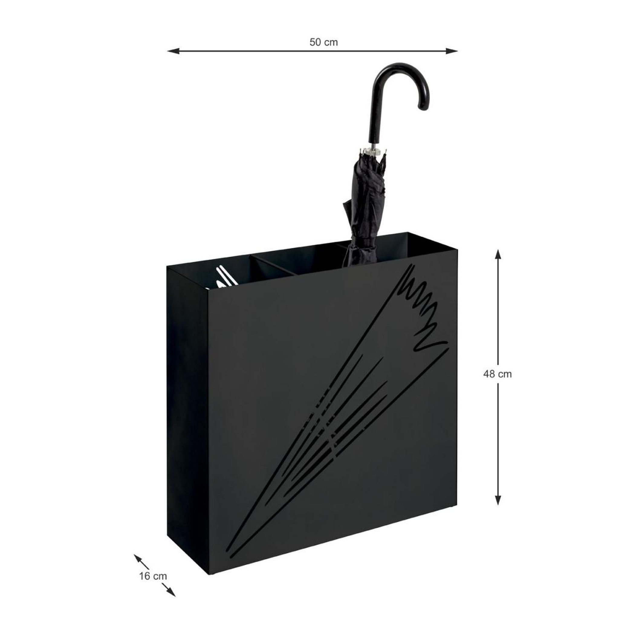 Voir la diapositive 4 : Paris Prix Porte-parapluie design  ulrich  50cm noir