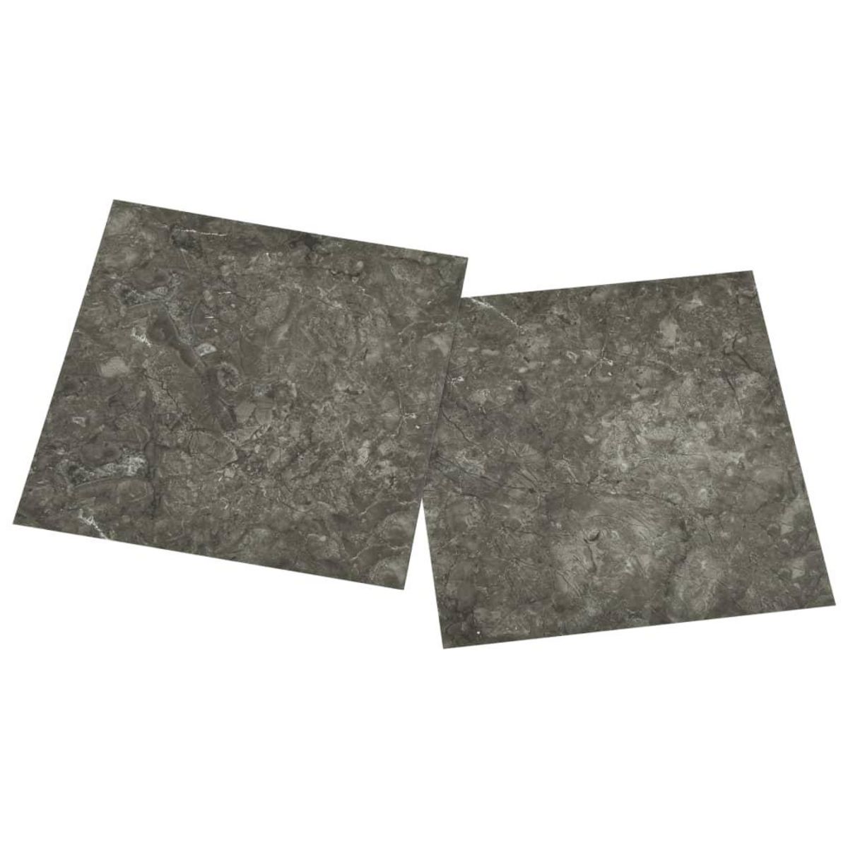 VIDAXL Dalles de plancher autoadhesives 55 pcs PVC 5,11 m² gris