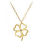 Voir la diapositive 1 : SC BOHEME Collier trèfle par SC Bohème orné d'un véritable diamant blanc