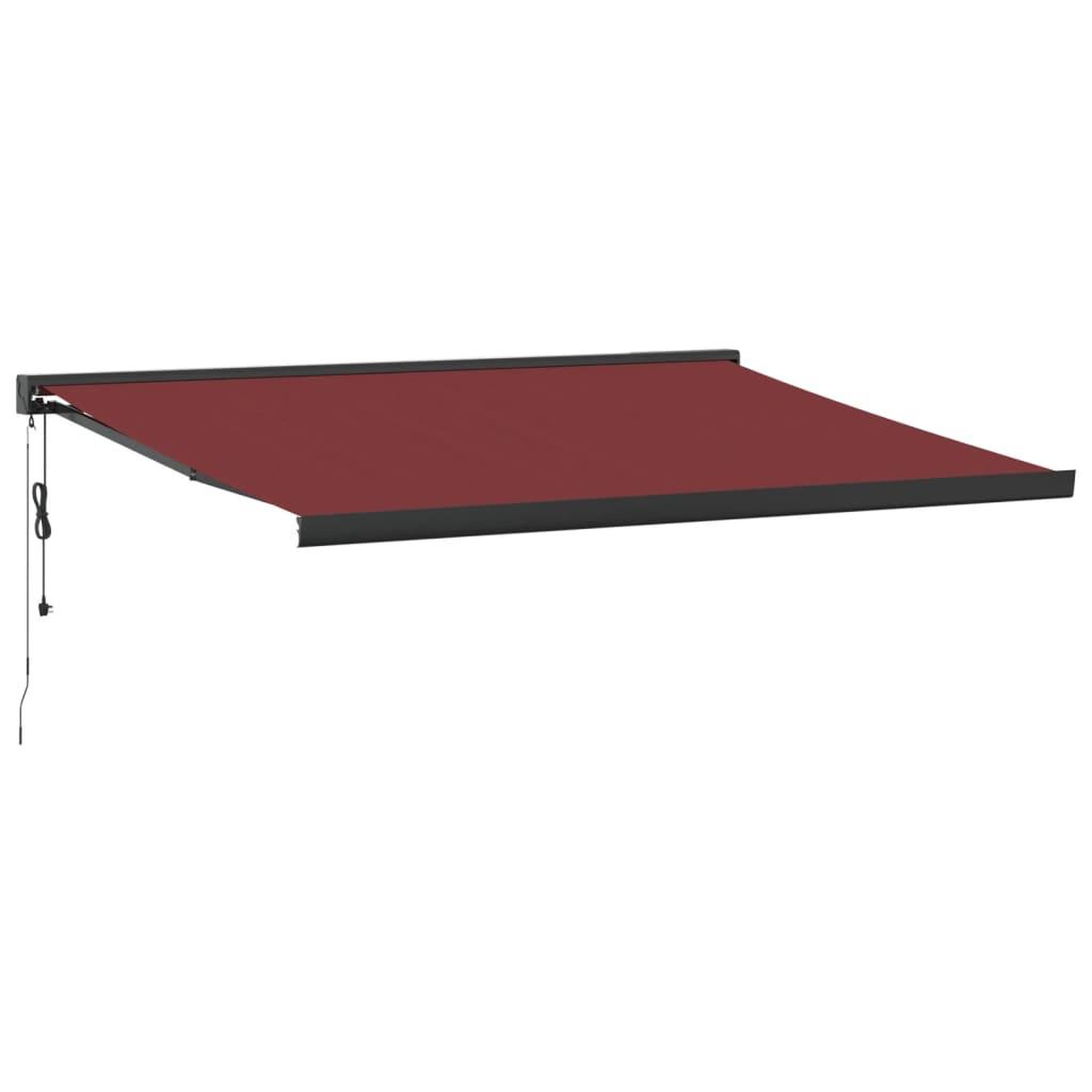 Voir la diapositive 2 : VIDAXL Auvent retractable automatique bordeaux 400x300 cm