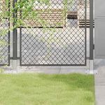 VIDAXL Bases de poteau carrees 4 pcs argent 51x51 mm acier galvanise