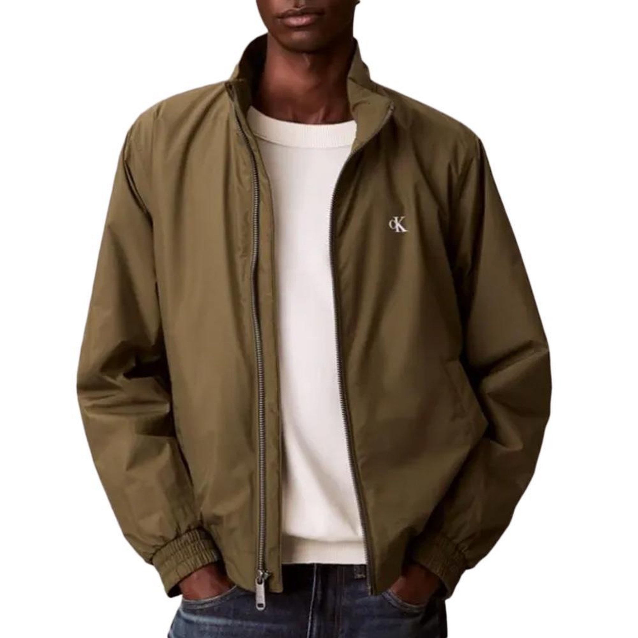 CALVIN KLEIN JEANS Veste Verte Homme Calvin Klein Jeans Ripstop. Coloris disponibles : Vert
