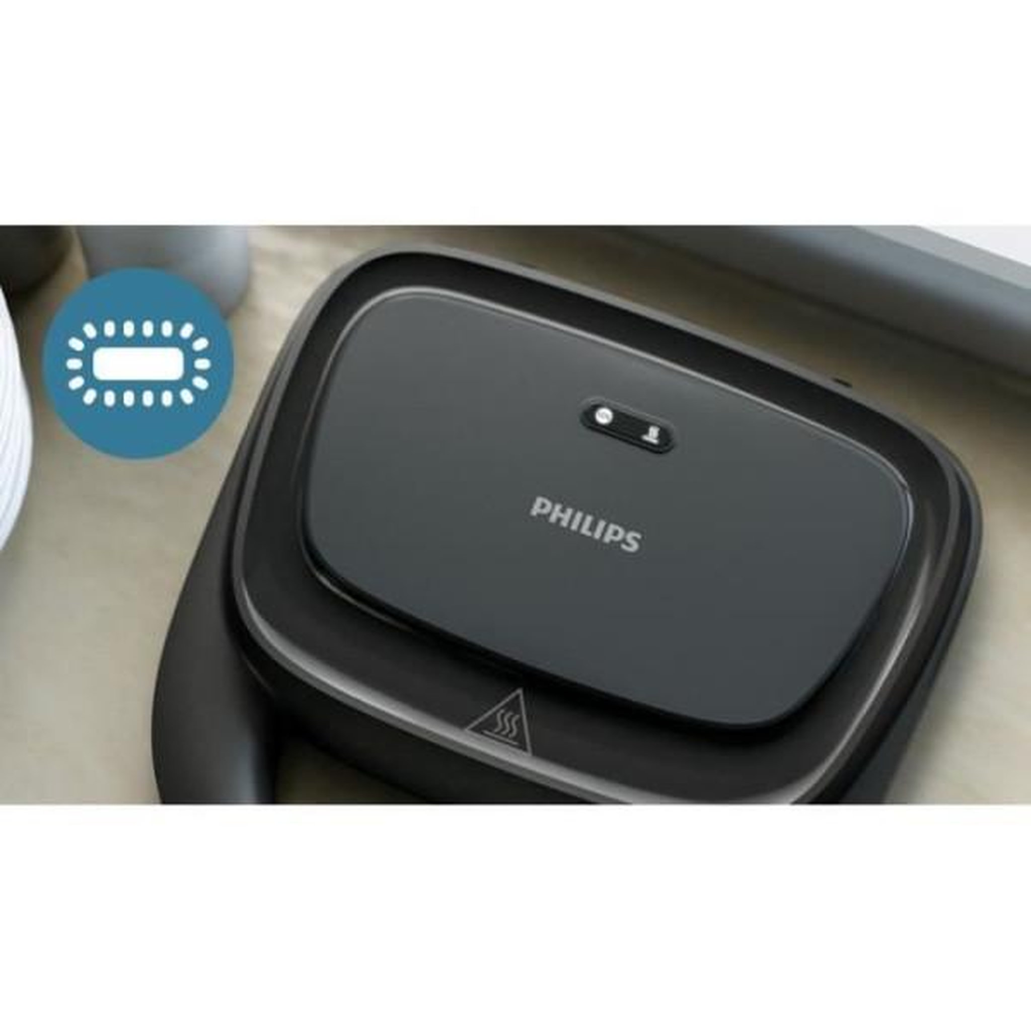Voir la diapositive 6 : Philips Appareil à croque-monsieur 750w noir - HD2331.90