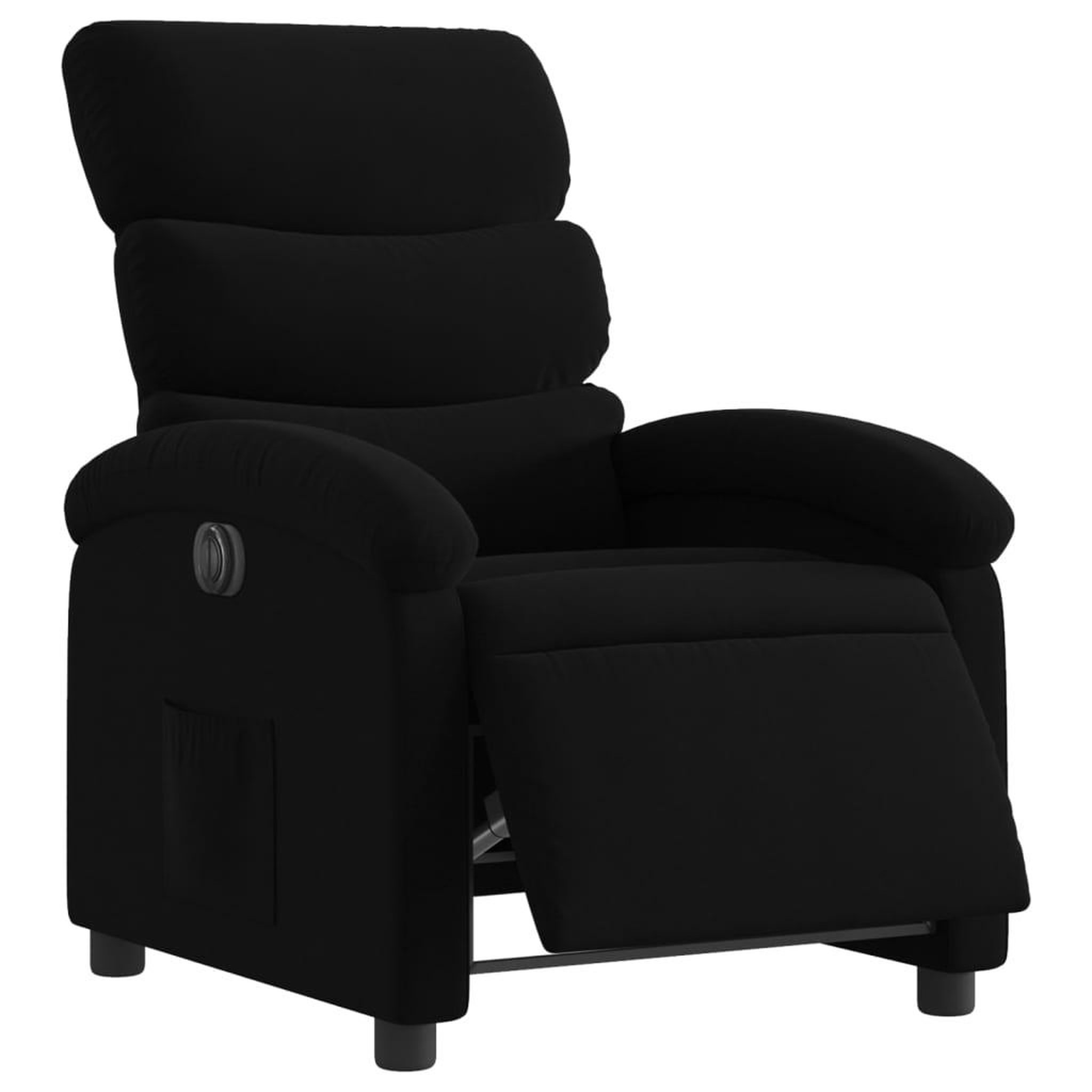 Voir la diapositive 3 : VIDAXL Fauteuil inclinable electrique Noir Tissu