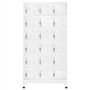 Voir la diapositive 2 : VIDAXL Armoire a casier avec 18 compartiments Metal 90x40x180 cm