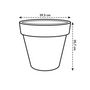 Voir la diapositive 3 : ELHO Pot de fleurs rond Pure Round - Ø 40 x H.35 cm - Anthracite - Elho
