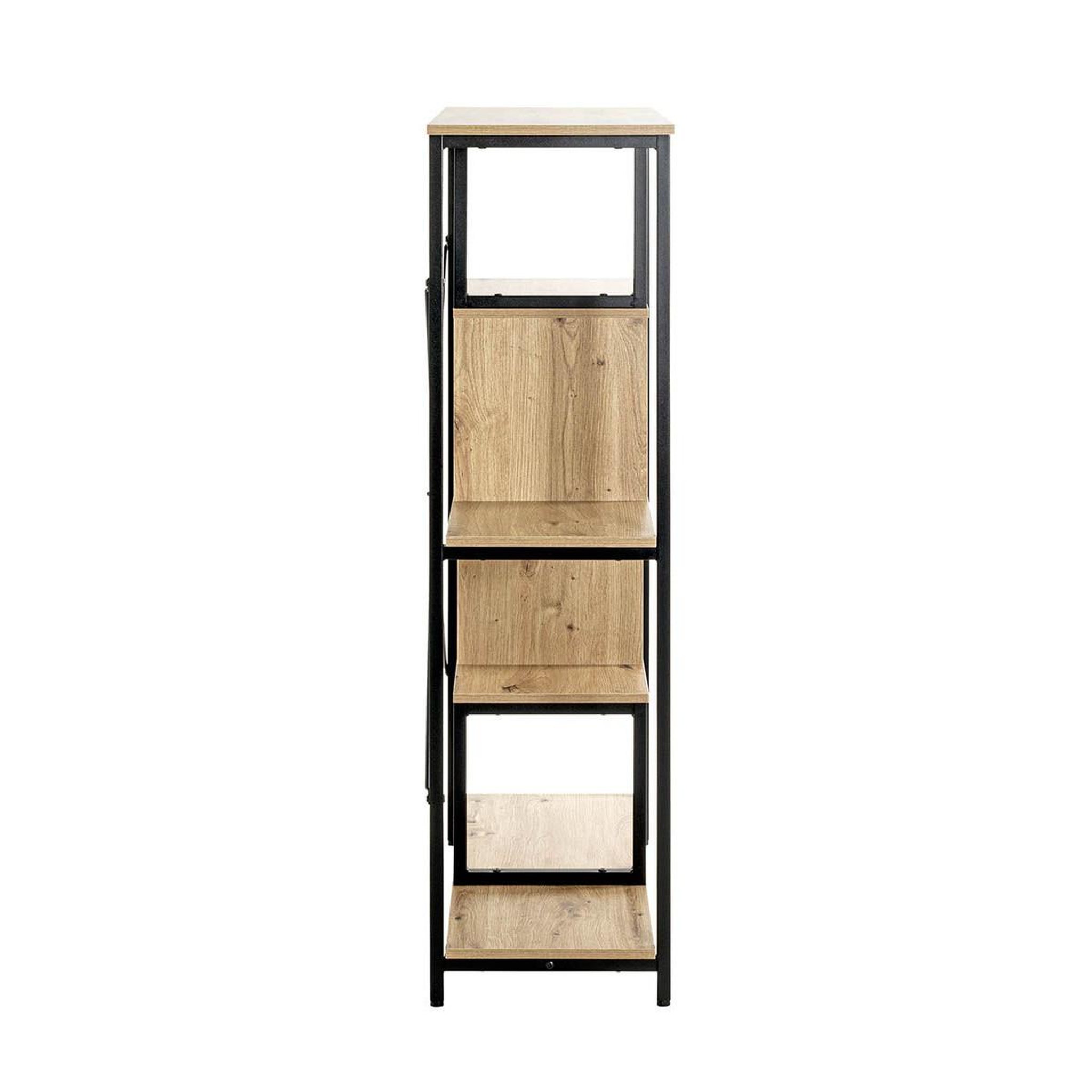 Voir la diapositive 3 : Paris Prix Étagère bibliothèque  miranda  132cm chêne & noir