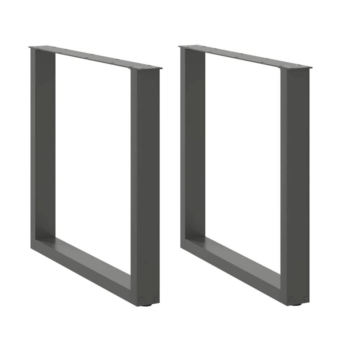 VIDAXL Pieds de table a manger forme de U 2 pcs 90x(72-73) cm acier