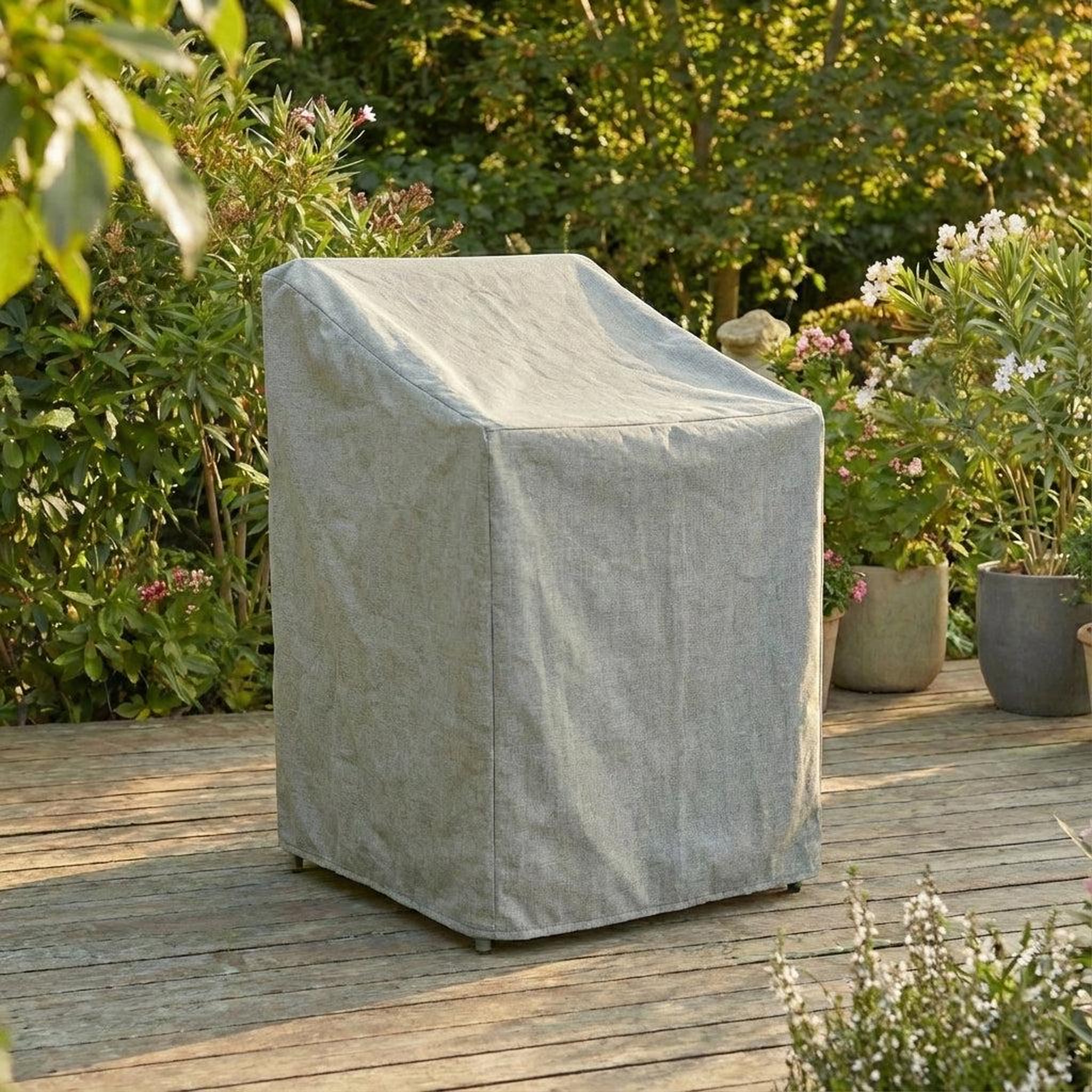 Voir la diapositive 3 : Jardiline Housse CHAISES EMPILEES - 66 x 66 x 110/80 cm - Cover Garden