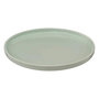 Voir la diapositive 2 : SECRET DE GOURMET Lot de 6 Assiettes Plates  Marie  26cm Vert Clair