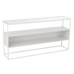 Paris Prix Console en Métal  Maryanne  140cm Blanc