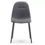VS VENTA-STOCK Pack 2 chaises Salle à Manger Brenda tapissées Gris, 44 cm x 54 cm x 85 cm
