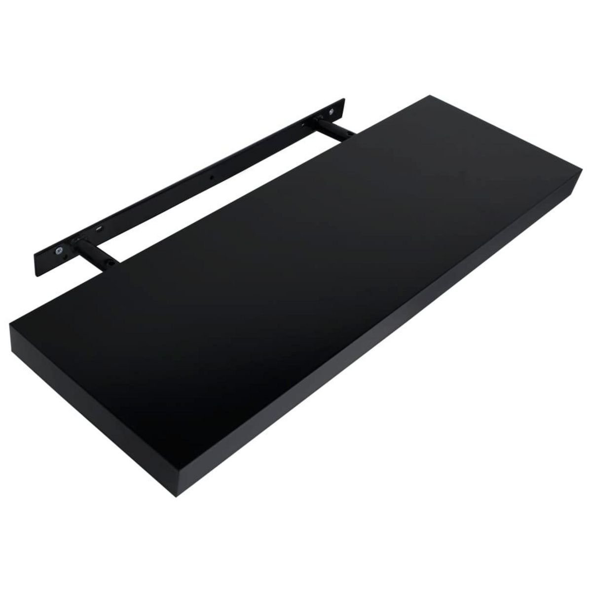 VIDAXL Etageres murales flottantes 2 pcs Noir 80x20x3,8 cm