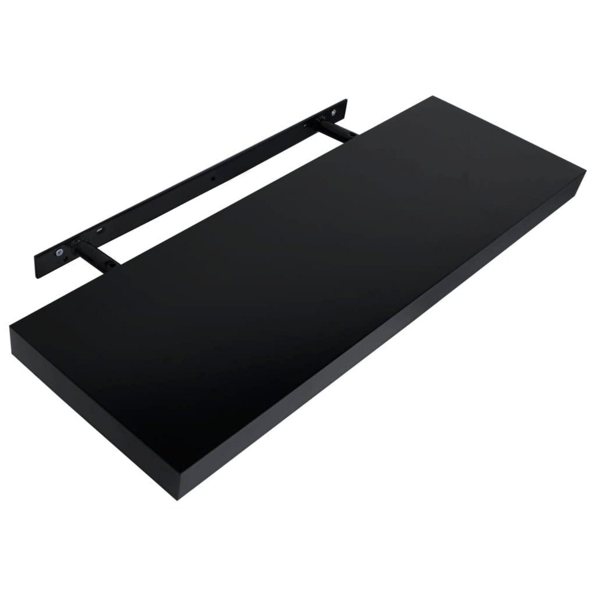 VIDAXL Etageres murales flottantes 2 pcs Noir 80x20x3,8 cm