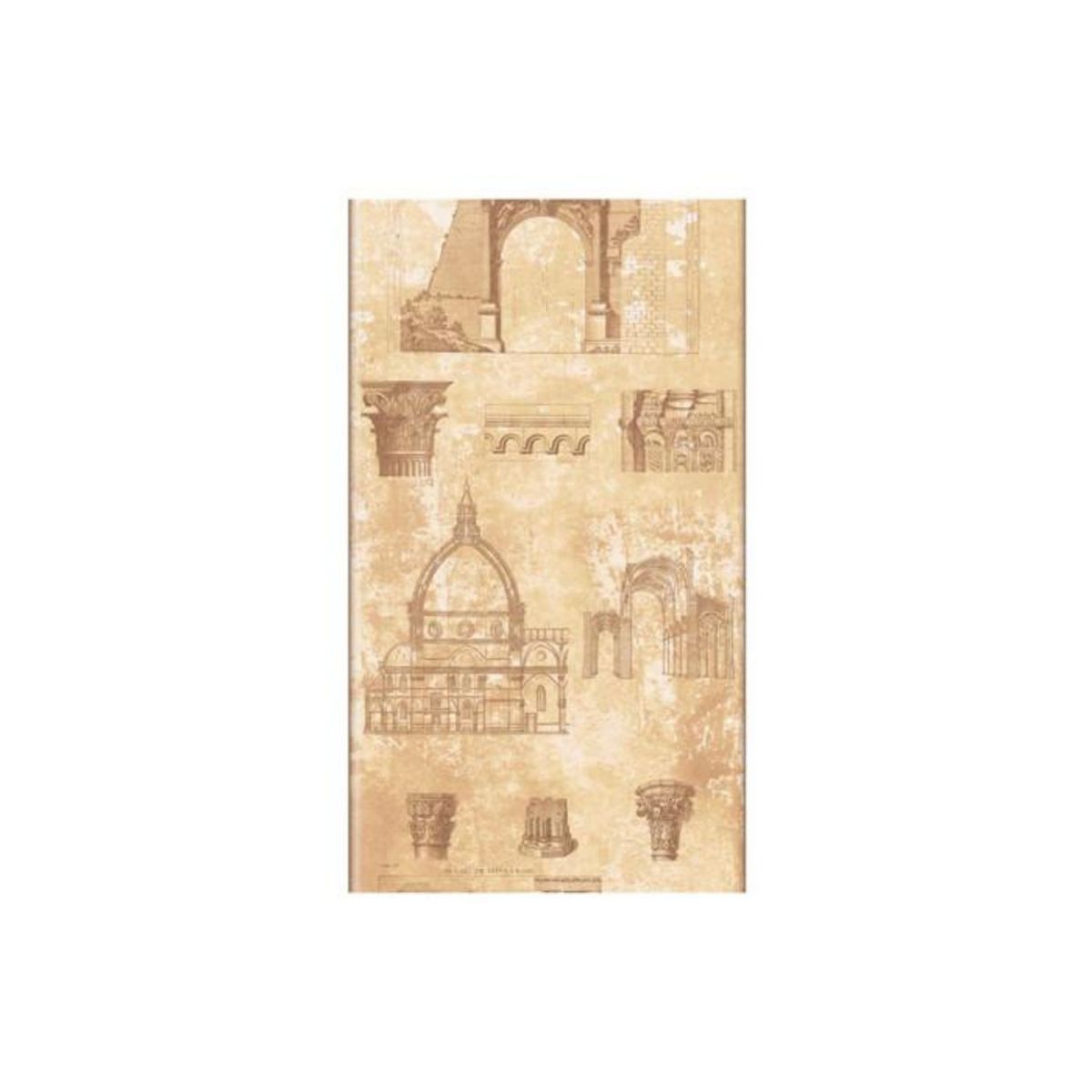 Paris Prix Papier Peint  Architectural Pearl  50x1000cm