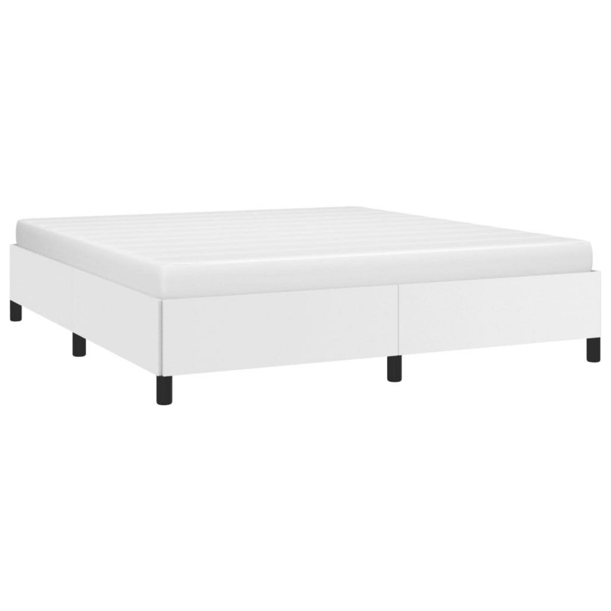 VIDAXL Cadre de lit sans matelas blanc 180x200 cm similicuir