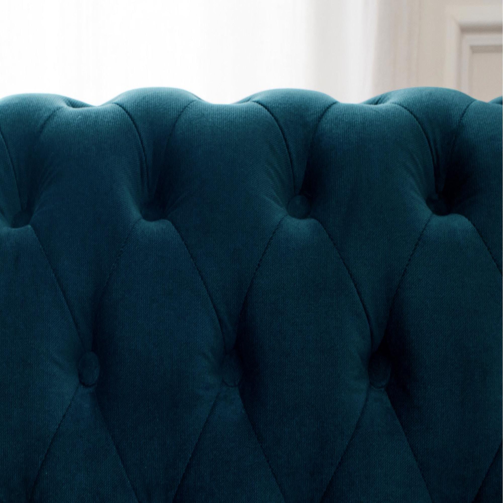 Voir la diapositive 4 : LISA DESIGN William - canapé chesterfield d'angle gauche - 4 places - en velours