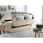 Voir la diapositive 4 : LISA DESIGN Ari - canapé 3 places convertible express couchage quotidien 140 cm matelas 12 cm en tissu