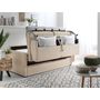 Voir la diapositive 4 : LISA DESIGN Ari - canapé 3 places convertible express couchage quotidien 140 cm matelas 12 cm en tissu