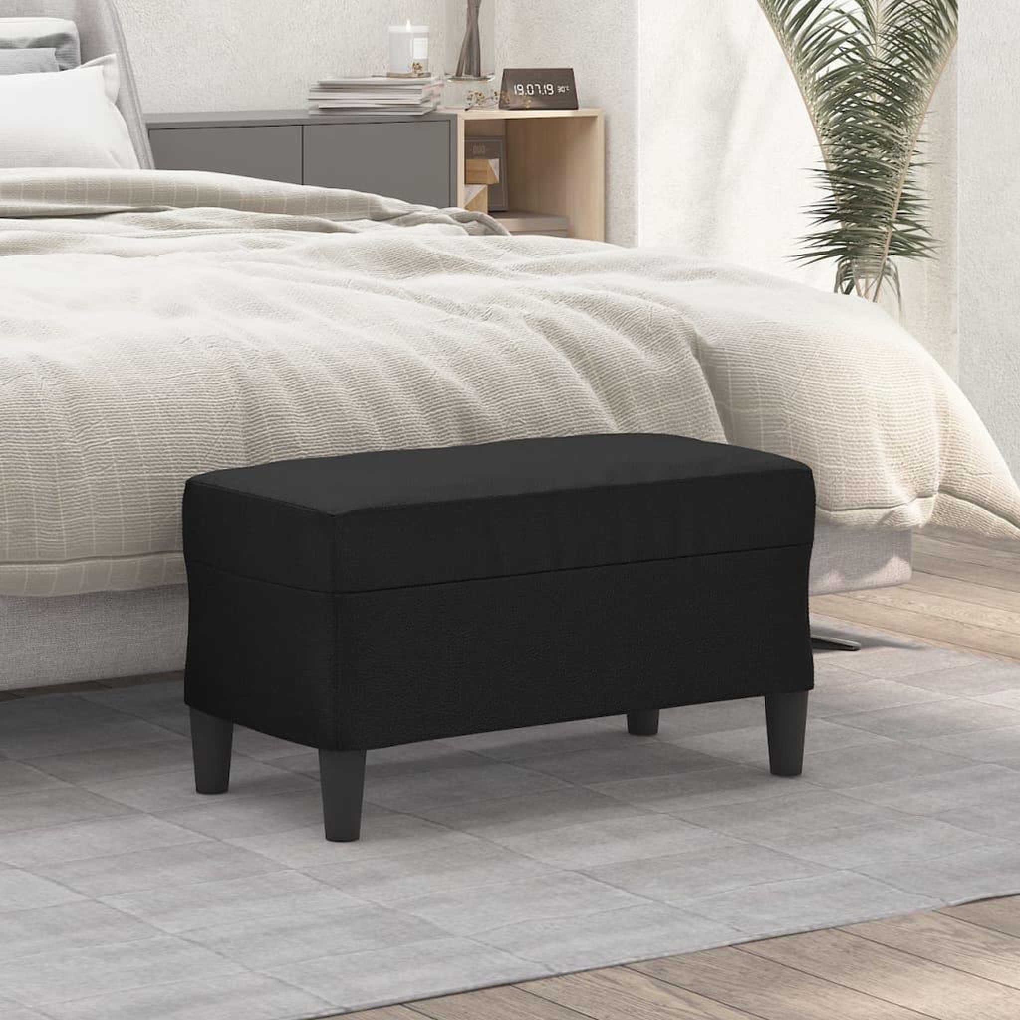 Voir la diapositive 1 : VIDAXL Banc Noir 70x35x41 cm Similicuir