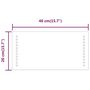Voir la diapositive 6 : VIDAXL Miroir de salle de bain a LED 40x20 cm