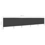 Voir la diapositive 6 : VIDAXL Paravent 5 panneaux Tissu 600 x 120 cm Anthracite