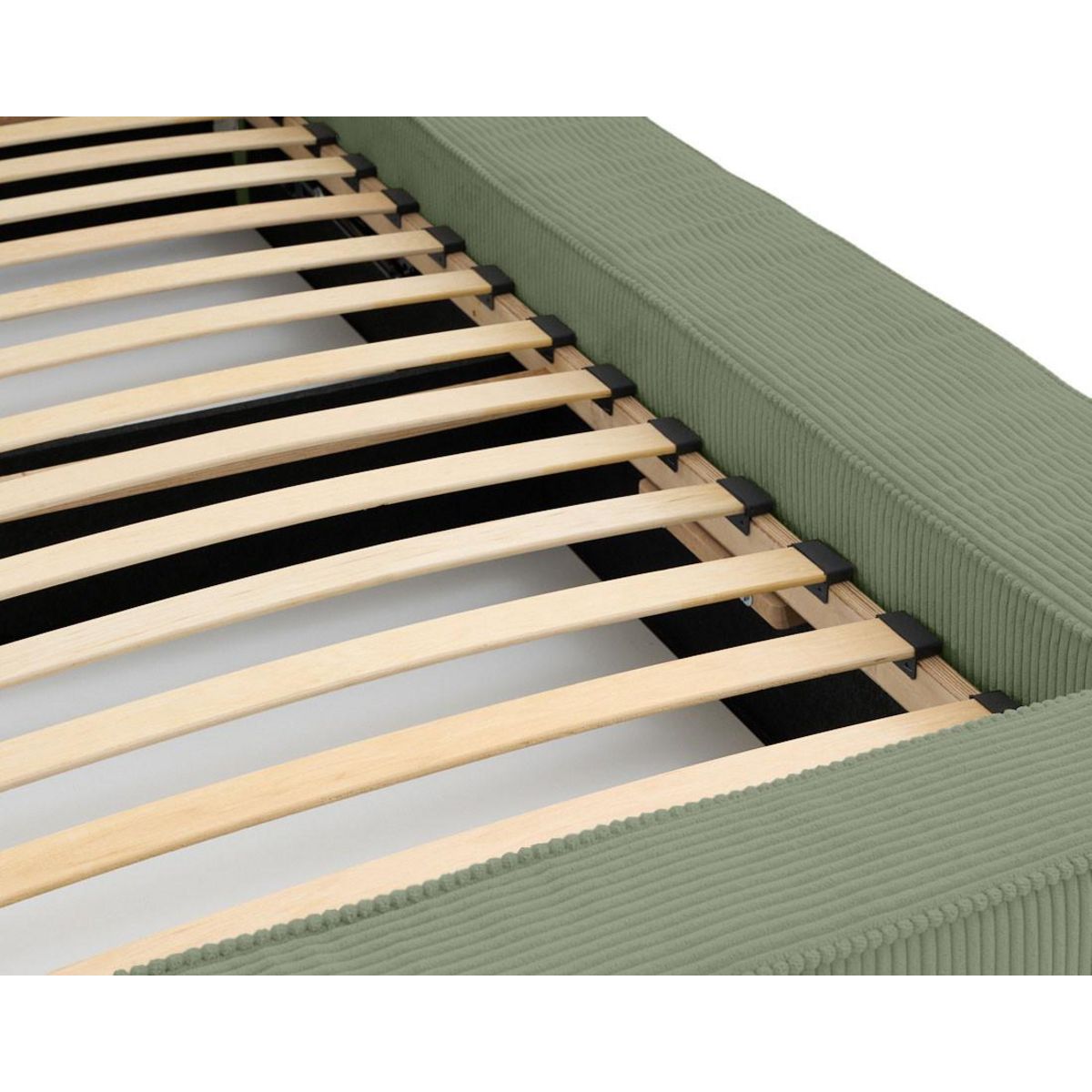 BEST MOBILIER Topaze - lit coffre - 160x200 cm - sommier inclus - velours côtelé