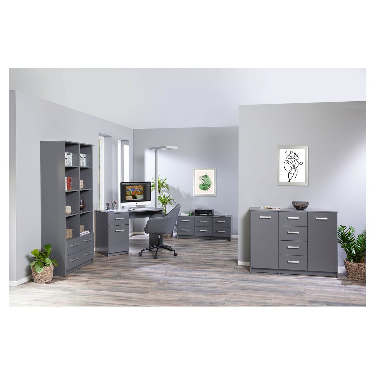 Commode de rangement 2 tiroirs ZIO L41cm 