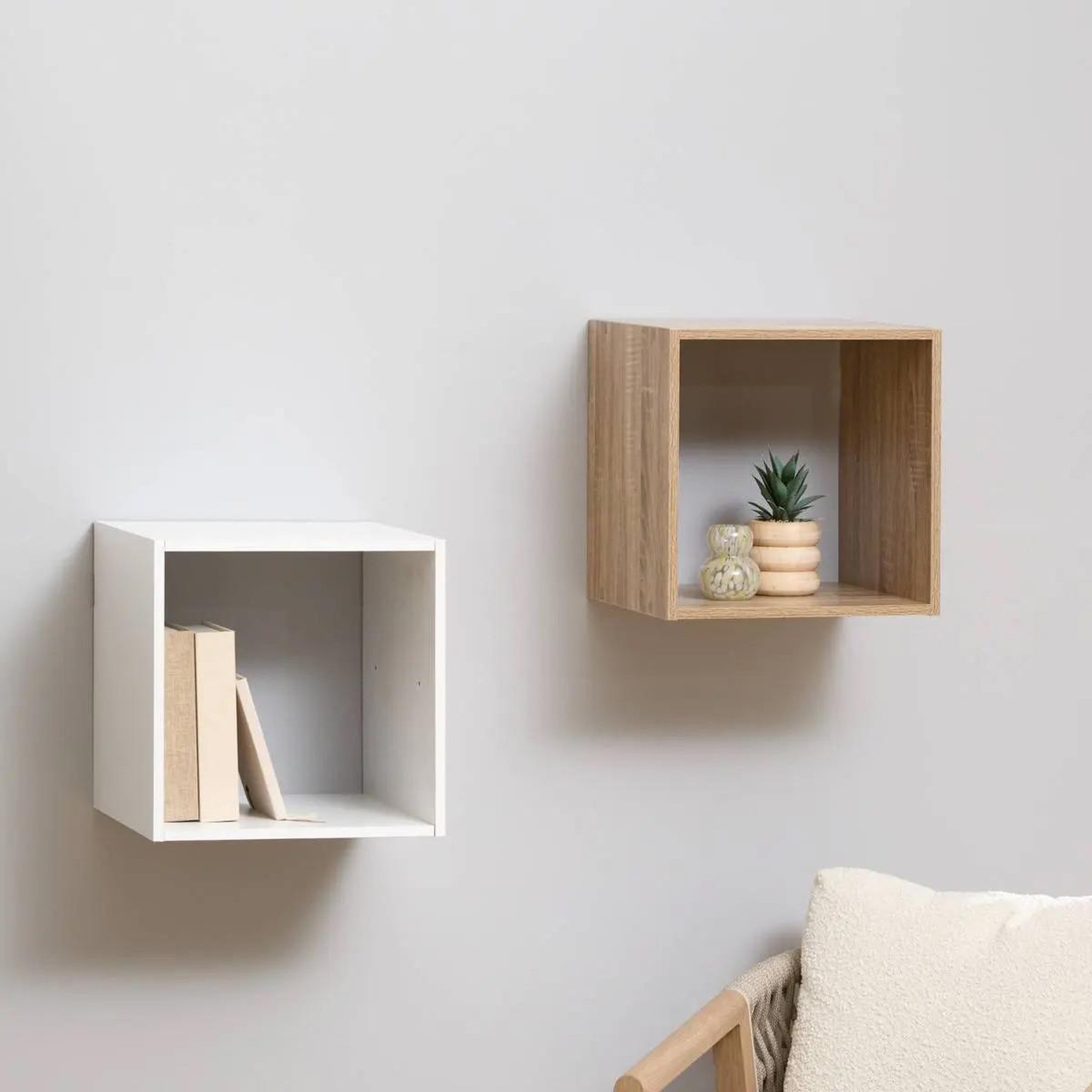 Voir la diapositive 2 : FIVE Étagère 1 case  mix n'modul  34cm naturel