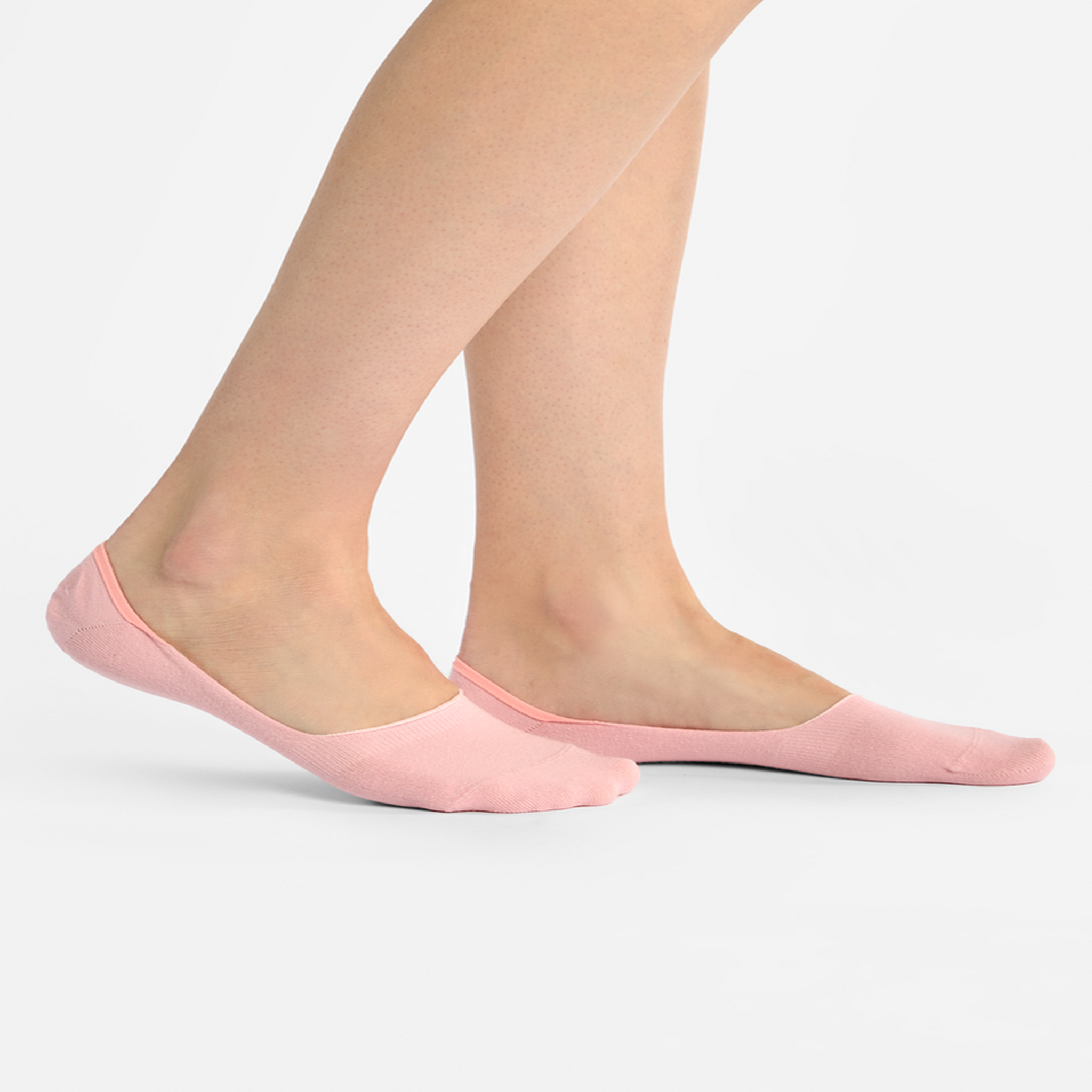 Voir la diapositive 2 : DEDOLES Lot de 3 paires de protège-pieds rose poudré en coton