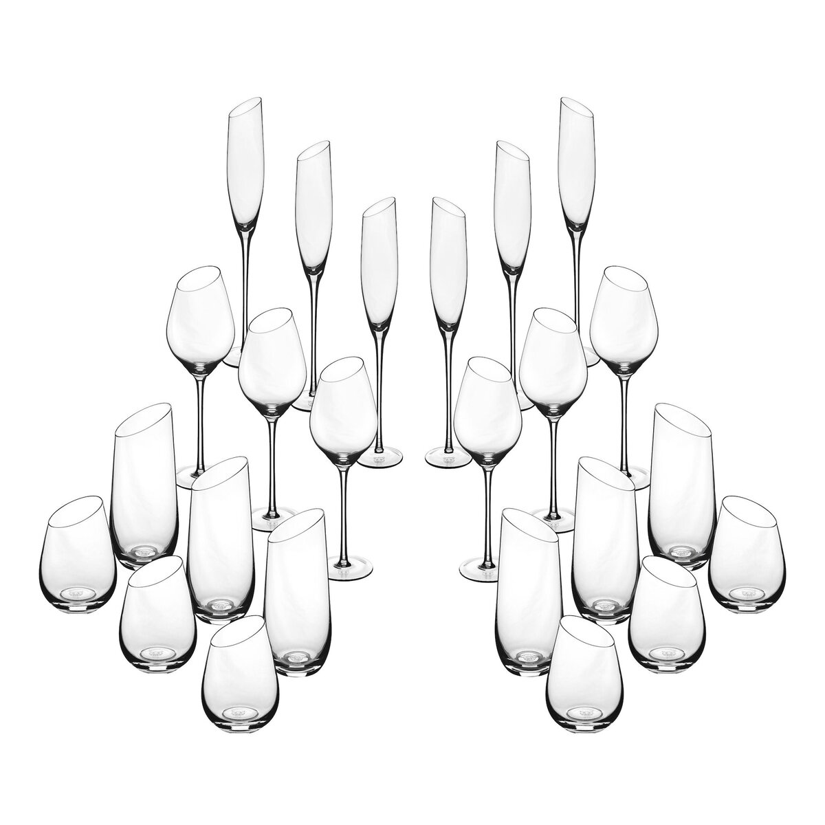 BJORN Set de verres complet SVÄVA - 24 pièces