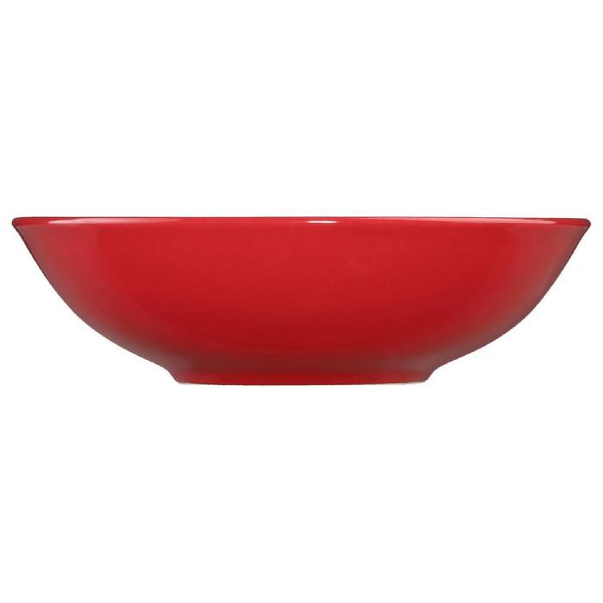Voir la diapositive 2 : SECRET DE GOURMET Lot de 6 assiettes creuses  colorama  20cm rouge