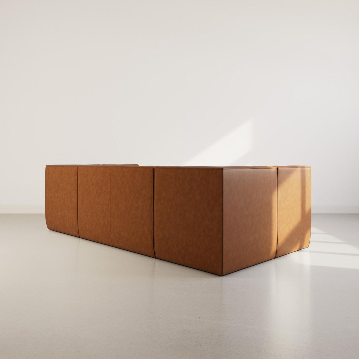 LISA DESIGN Alya - canapé modulable panoramique 7 places en simili