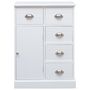 Voir la diapositive 5 : VIDAXL Buffet avec 10 tiroirs Blanc 113x30x79 cm Bois