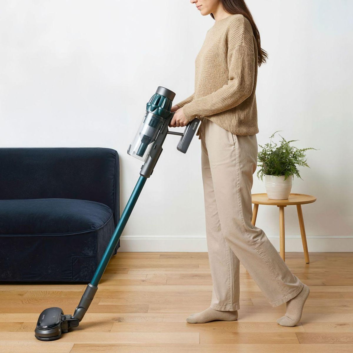 H.Koenig Aspirateur balai UPX32U 2 en 1 avec brosse de lavage pour sols durs