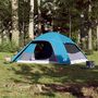 Voir la diapositive 3 : VIDAXL Tente familiale a dome 6 personnes bleu impermeable