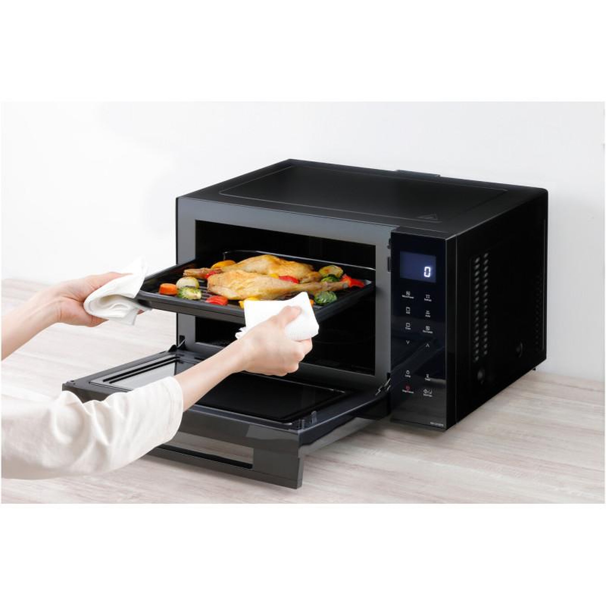 Voir la diapositive 6 : PANASONIC Micro ondes combiné Panasonic NN DF38PBEPG