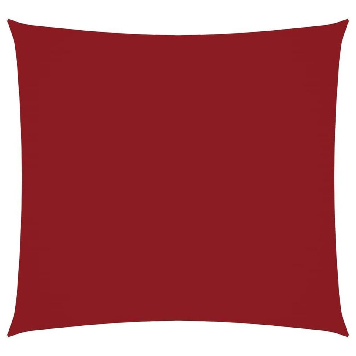 VIDAXL Voile de parasol tissu oxford carre 6x6 m rouge