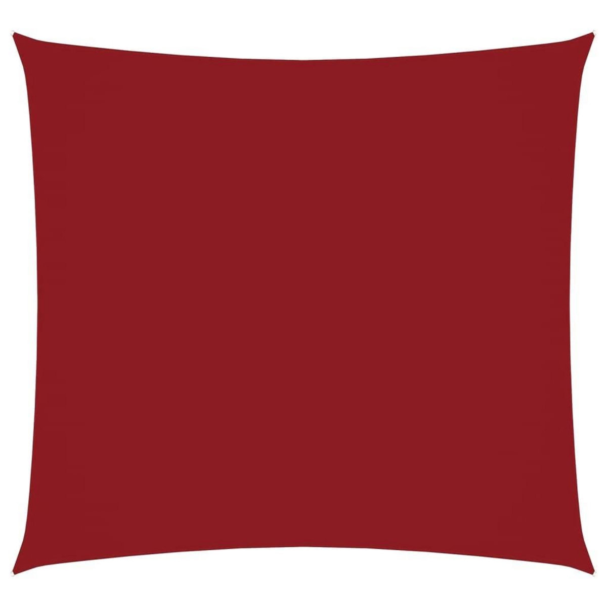 VIDAXL Voile de parasol tissu oxford carre 6x6 m rouge