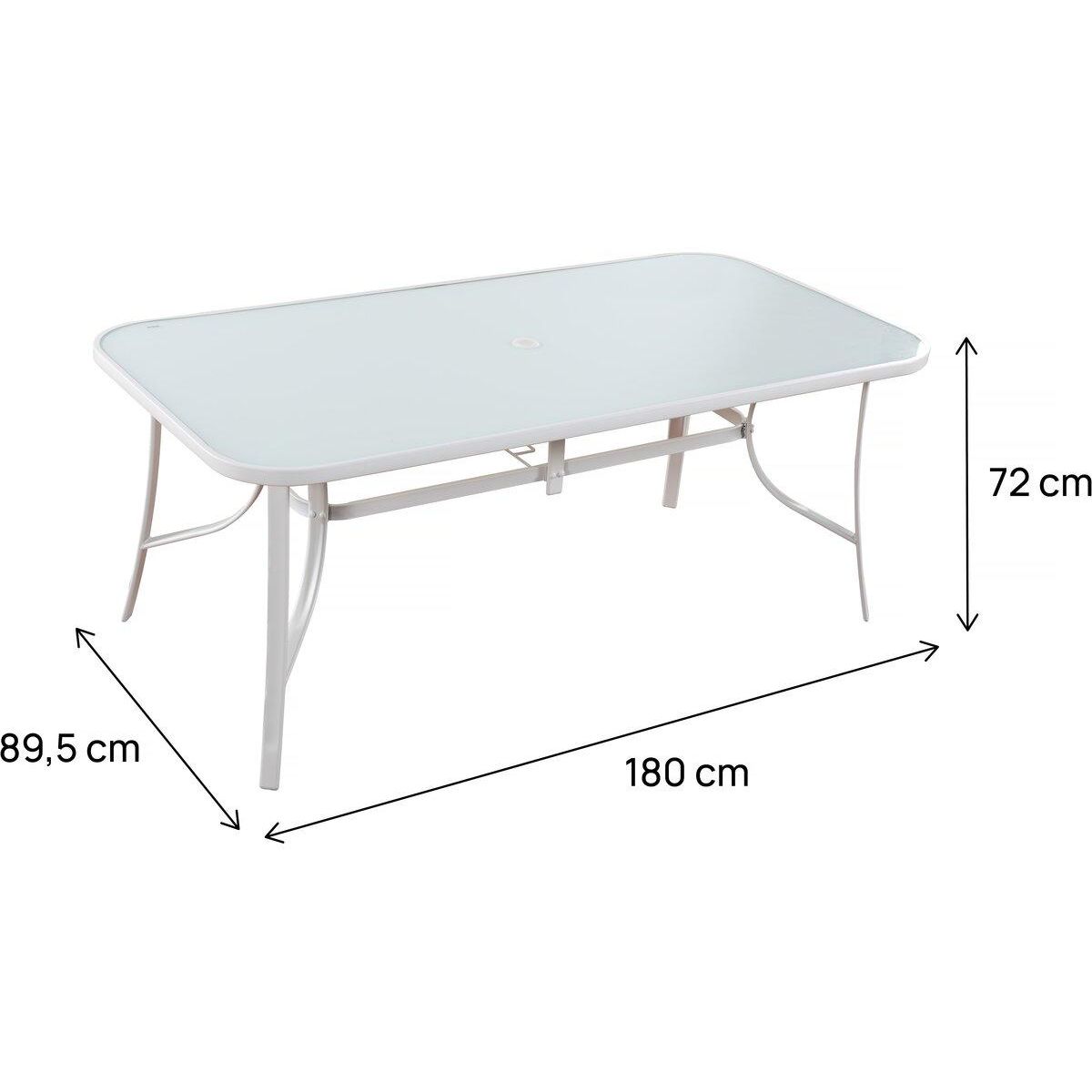 Habitat et Jardin Table de jardin  Cordoba  - Phoenix - 8 places - Blanc